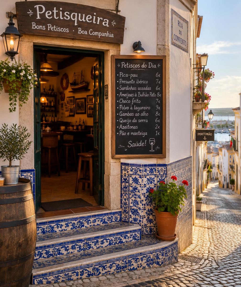 Entrada com quadro de giz e escadas de azulejo