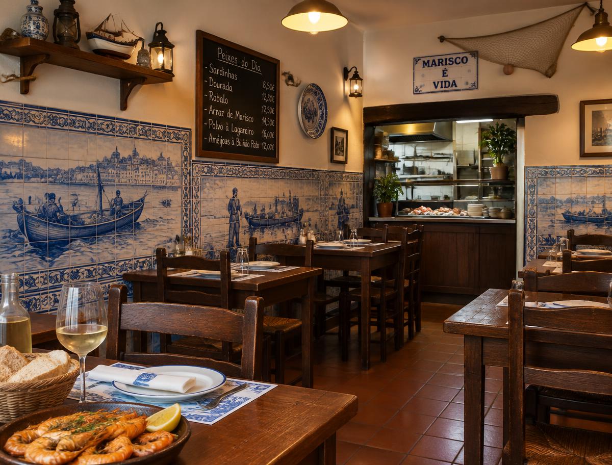 Sala com azulejos